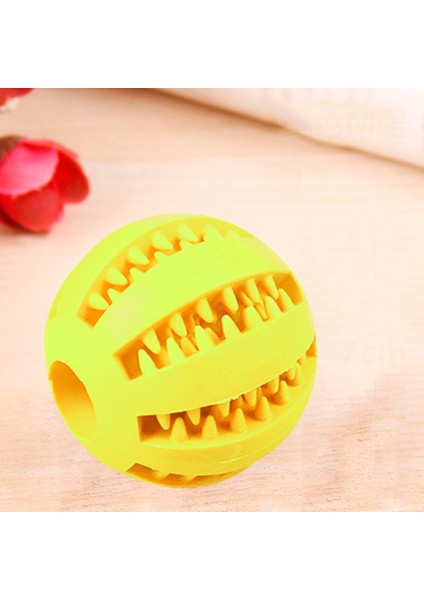 Sarı Stil 7cm Evde Evcil Hayvan Oyuncakları Oyuncak Komik Etkileşimli Esnek Top Köpek Oyuncak Diş Temiz Top Gıda Için Ekstra Dayanıklı Kauçuk Top (Yurt Dışından)