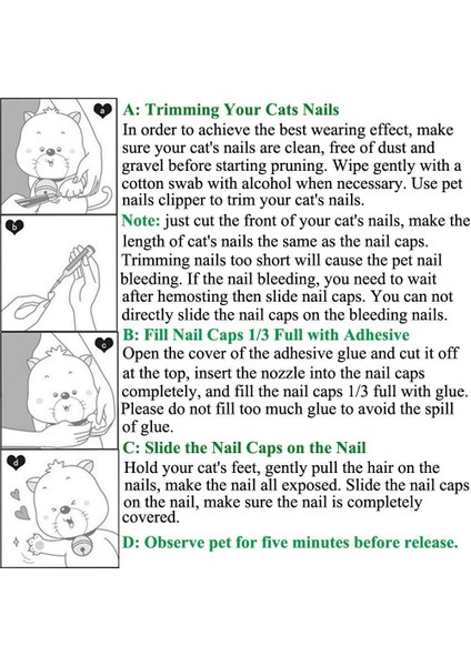 Kırmızı Stil 2.5-5kg Köpekler ve Kediler Için Tırnak Kapsülleri Tırnak Kapsülleri Kapakları 1 Çeşit Yapışkan Glue Tırnak Kapsülleri Kapakları Evcil Hayvan Malzemeleri (Yurt Dışından)