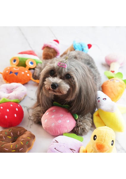 Tavuk Budu Stili Köpek Oyuncakları Köpek Peluş Squeaky Evcil Kedi Yavru Çiğneme Squeaker Ördek Ses Bebek Oyuncak Yavru Eğitimi Evcil Hayvan Malzemeleri Köpek Aksesuarları (Yurt Dışından)