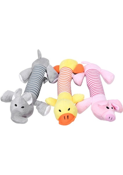 Bir Stil Domuz Evcil Köpek Peluş Oyuncaklar Çizgili Squeaky Sesli Filördekdomuz Yavru Squeak Çiğneme Oyuncak (Yurt Dışından) fırsatları