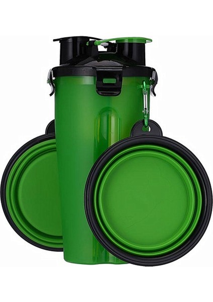 7 Stili Ayarla 2 1 Pet Seyahat Su Şişesi Katlanabilir Köpek Kase Içme Bardak Gıda Konteyneri Silikon Açık Taşınabilir Köpek Kedi.der (Yurt Dışından)