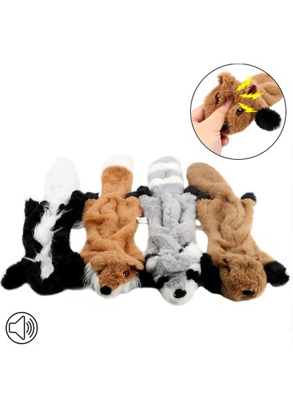 Kokarca Tarzı Yeni Sevimli Peluş Oyuncak Squeak Evcil Köpek Oyuncakları Sincap Rakun Tilki Kokarca Hayvan Peluş Oyuncak Squeaky Islık Içeren Sincap (Yurt Dışından) fırsatları