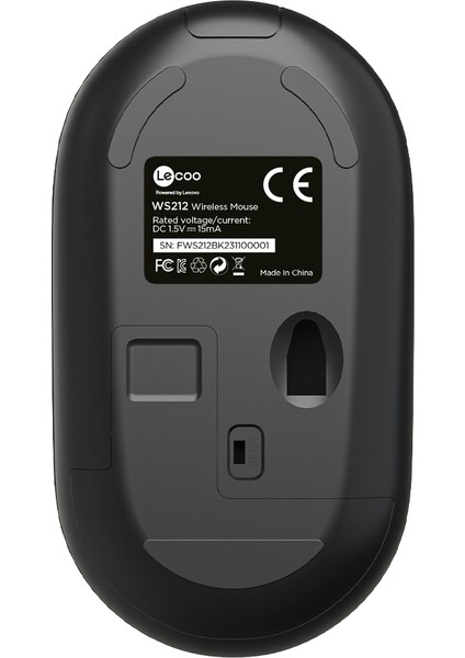 Kablosuz 1600DPI 4 Tuşlu Sessiz PC, Mac, Dizüstü Bilgisayar için, USB Mini Alıcı ile Optik Mouse Siyah
