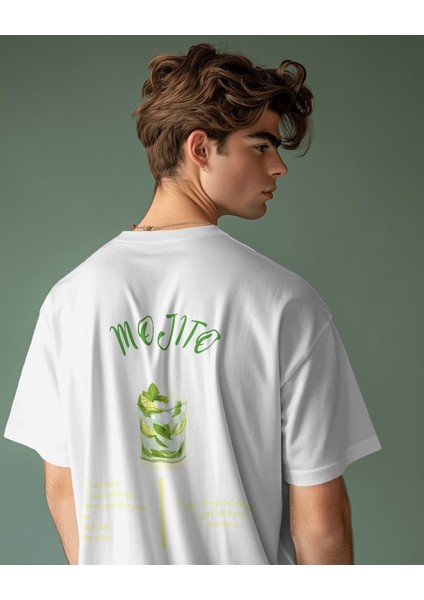 Mojito Tasarım Relaxed Fit Erkek Ön-Arka Baskılı Tişört fırsatları