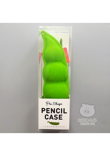 Yaratıcı Karikatür Bezelye Yumuşak Silikon Kalem Çantası Öğrenciler Için Sevimli Taşınabilir Büyük Kapasiteli Kalem Saklama Kutusu (Yurt Dışından)