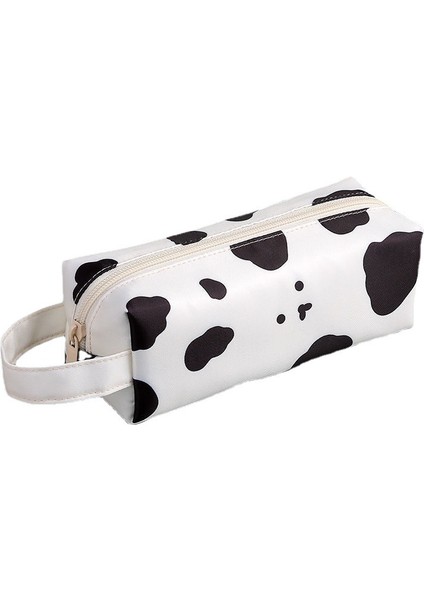 Sevimli Inek Büyük Kapasiteli Su Geçirmez Kanvas Saklama Çantası Öğrenciler Için Yüksek Görünümlü Kalem Kırtasiye Çantası (Yurt Dışından)