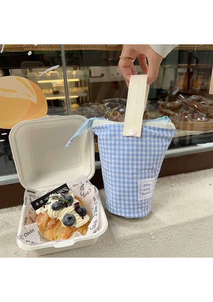 Dikey Olarak Çevrilebilen Öğrenci Büyük Kapasiteli Kırtasiye Çantası Kalem Kutusu Taşınabilir Kalem Tutucu (Yurt Dışından)