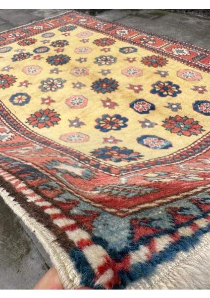 162X230 cm Eski El Dokuma Büyük Boy Türk Kilim Oryantal Desen Yün Kilim