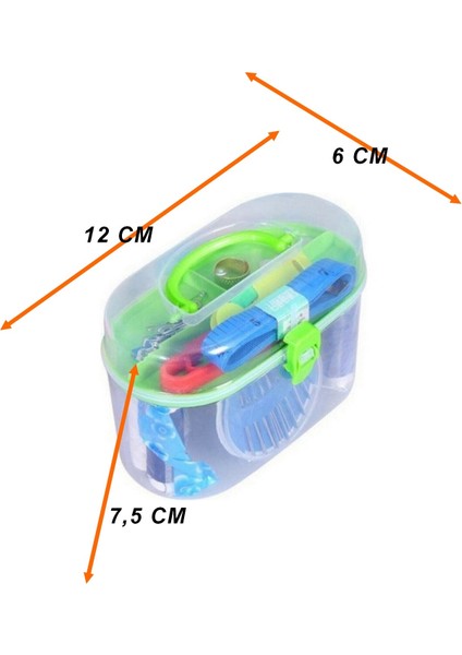 24 Parça Ip Iğne Makaslı Mezuralı Mini Dikiş Seti Çantalı Dikiş Seti Seyahat Boy Iğne Iplik Seti