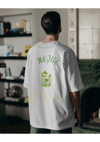 Mojito Tasarım Relaxed Fit Erkek Ön-Arka Baskılı Tişört