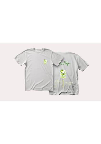 Mojito Tasarım Relaxed Fit Erkek Ön-Arka Baskılı Tişört