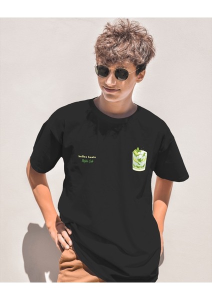 Mojito Tasarım Relaxed Fit Erkek Ön-Arka Baskılı Tişört