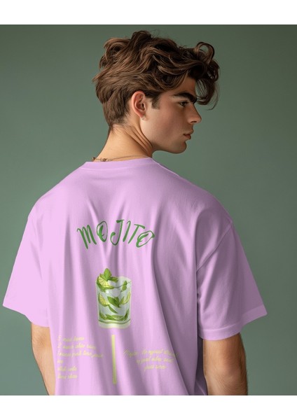 Mojito Tasarım Relaxed Fit Erkek Ön-Arka Baskılı Tişört