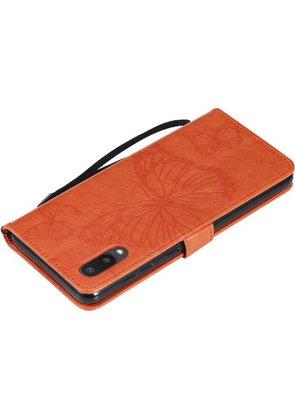 Samsung Galaxy A02 Için Flip CASE/M02 Pu Deri Darbeye Kapak ile Çevirin (Yurt Dışından)