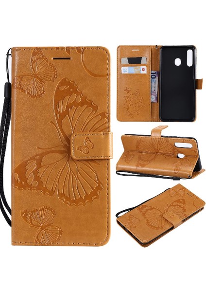 Samsung Galaxy A30 Için Flip CASE/A20 Kart Yuvası Standı ile Kickstand Çevirin (Yurt Dışından)