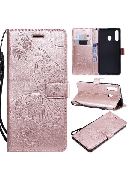 Samsung Galaxy A30 Için Flip CASE/A20 Kart Yuvası Standı ile Kickstand Çevirin (Yurt Dışından)