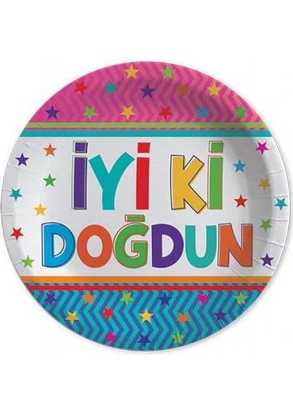 Tabak Iyiki Doğdun Funstar 23CM Pk:8