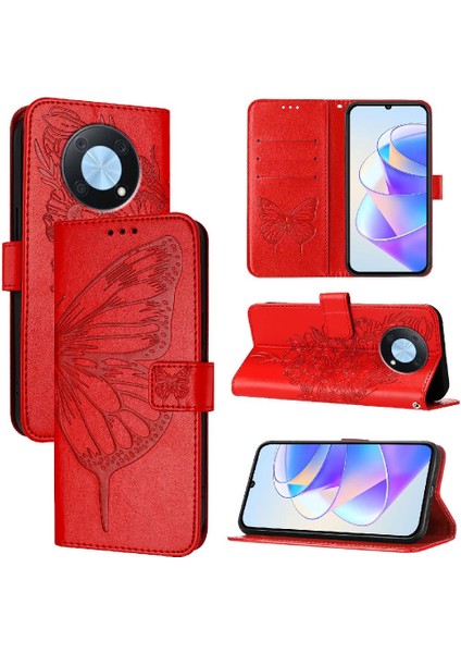 Huawei Zevk Için Kılıf 50 Pro 4g Kapak Çevirin Manyetik Premium Deri (Yurt Dışından)