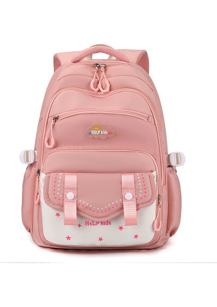 Kızların Büyük Kapasiteli 3-6. Sınıf Okul Çantası Erkeklerin Omurga Koruyucu Hafif Seyahat Çantası (Yurt Dışından)