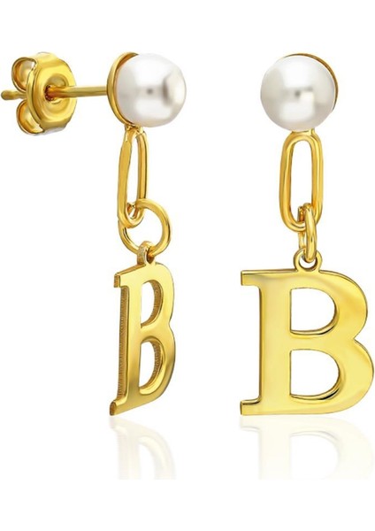 Toplu Inci Mektup Küpeleri