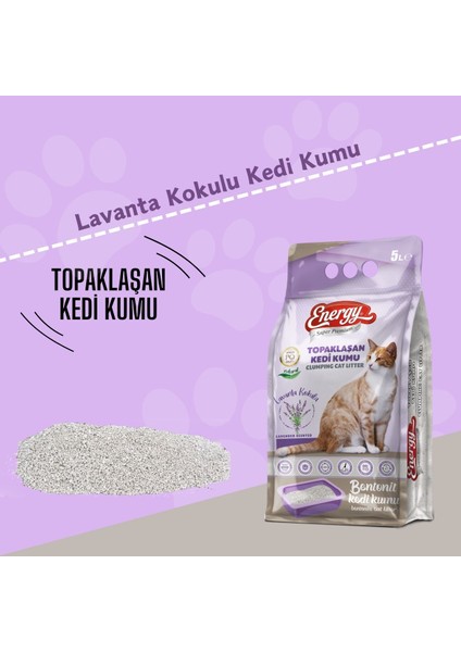 Bentonit Kedi Kumu Lavanta Kokulu 5 Lt fiyatları