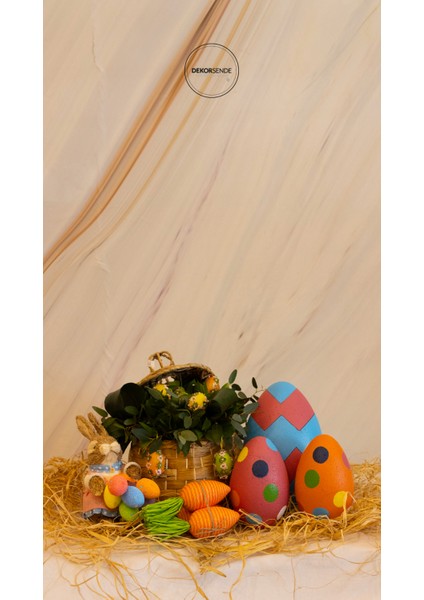 Paskalya Yumurta Çiçekli 6 cm 6 Lı fırsatları