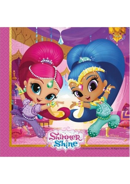 Shimmer Shine Kağıt Peçete 33X33CM Pk:16