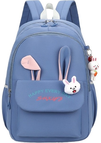 Kızlar Için Okul Çantası, Ilkokul Öğrencileri, Tavşan Karikatürü, Hafif Omurga Koruması, Su Geçirmez, 1, 2, 3 Ila 6. Sınıflar Için Büyük Kapasiteli Sırt Çantası (Yurt Dışından)
