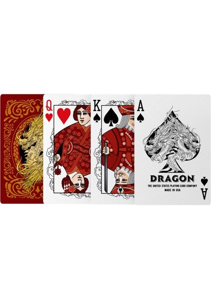 Bıcycle Dragon Red Oyun Kartı modelleri