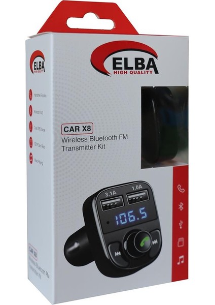 Car X8 2usb Wireless Bluetooth Fm Transmitter Kit