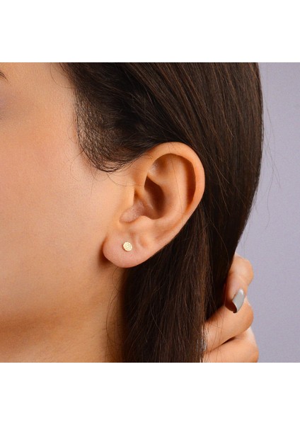 14 Ayar Altın Minik Çiçek Küpe 0,60 gr fiyatları