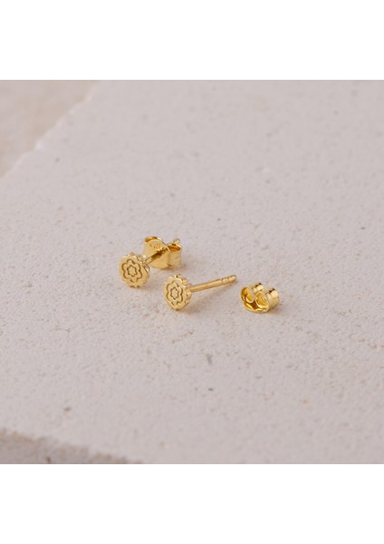 14 Ayar Altın Minik Çiçek Küpe 0,60 gr modelleri