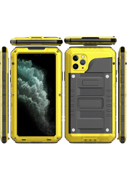 Iphone 11 Için Su Geçirmez Kılıf Pro Max Su Geçirmez Inşa Metal Tam Vücut (Yurt Dışından)