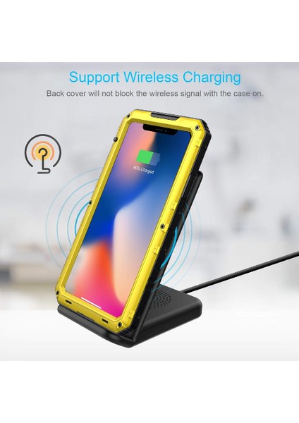 Iphone 11 Için Su Geçirmez Kılıf Pro Max Su Geçirmez Inşa Metal Tam Vücut (Yurt Dışından)