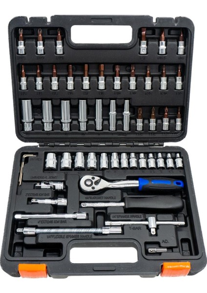 6202 Lokma ve Lokmalı Bits Uç Takımı 1/4" - 53 Parça