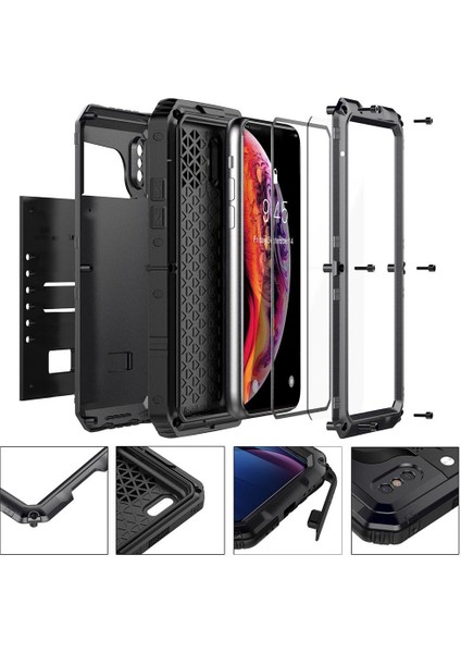 Iphone Xs Max 12FT Askeri Darbeye Dayanıklı Ağır Için Su Geçirmez Kılıf (Yurt Dışından)