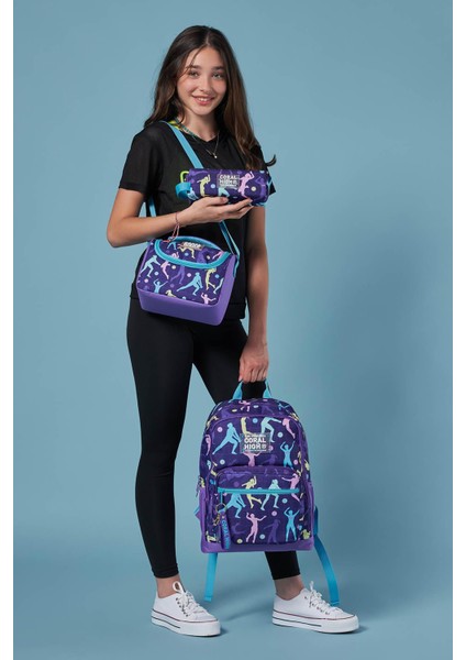 Mor Voleybol Temalı Okul Çanta Seti 3 Parça Su Geçirmeyen 18 Litre Kapasite fiyatları