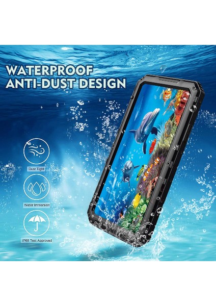 Iphone 11 Için Su Geçirmez Kılıf Pro Max Su Geçirmez Inşa Metal Tam Vücut (Yurt Dışından)