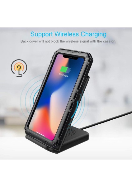 Iphone 11 Için Su Geçirmez Kılıf Pro Max Su Geçirmez Inşa Metal Tam Vücut (Yurt Dışından)