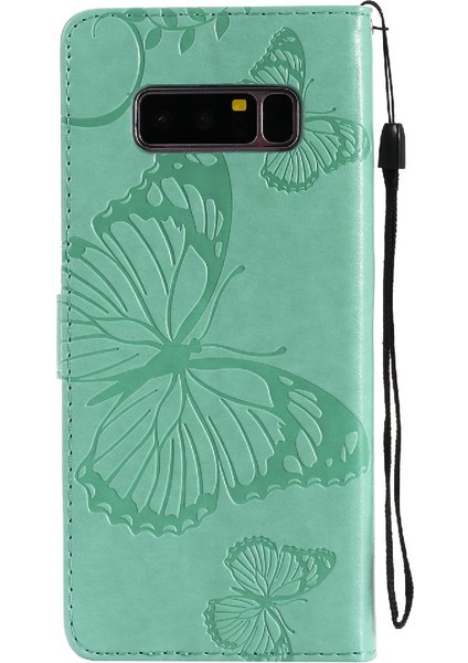 Kart Yuvası Standı ile Samsung Galaxy Not 8 Için Kılıf Kickstand Kapak Çevirin (Yurt Dışından)