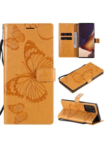 Samsung Galaxy Not 20 Için Kılıf Ultra Flip Kickstand Pu Deri Darbeye (Yurt Dışından)
