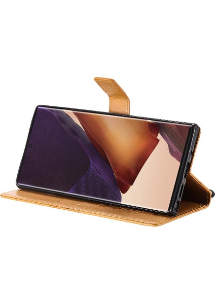 Samsung Galaxy Not 20 Için Kılıf Ultra Flip Kickstand Pu Deri Darbeye (Yurt Dışından)