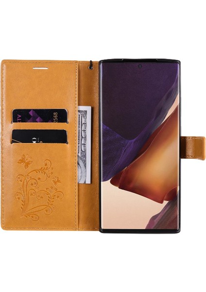Samsung Galaxy Not 20 Için Kılıf Ultra Flip Kickstand Pu Deri Darbeye (Yurt Dışından)