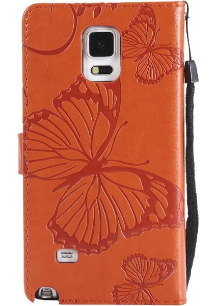 Samsung Galaxy Not 4 Için Kılıf Pu Deri Flip Kickstand Darbeye Kapak (Yurt Dışından)