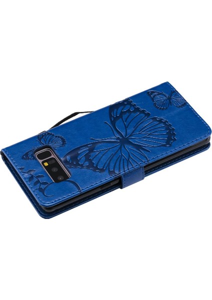 Kart Yuvası Standı ile Samsung Galaxy Not 8 Için Kılıf Kickstand Kapak Çevirin (Yurt Dışından)