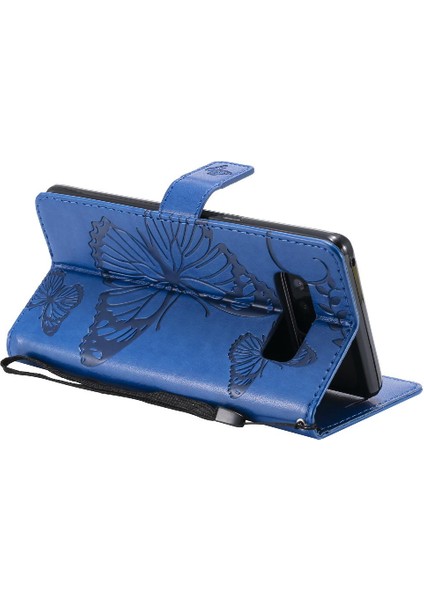 Kart Yuvası Standı ile Samsung Galaxy Not 8 Için Kılıf Kickstand Kapak Çevirin (Yurt Dışından)