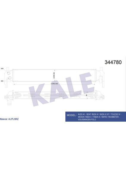 Turbo Radyatörü Intercooler Polo 1.2 Tsi 11/09 Al/pl/brz 18051