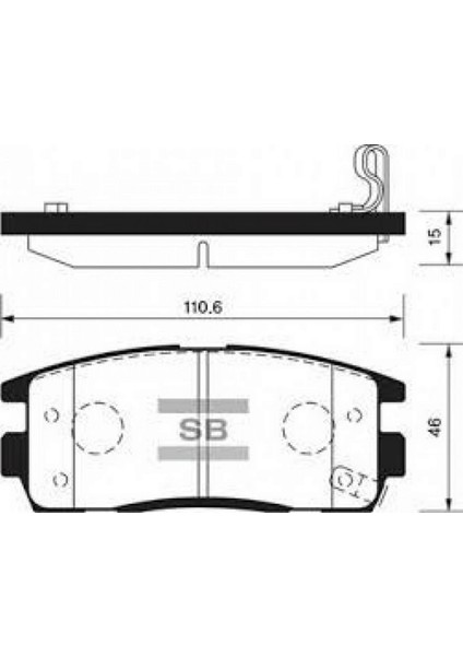 Arka Balata Antara 2.4-3.2 V6-2.0 Cdti 06 -Captiva 06 GDB1716 18051