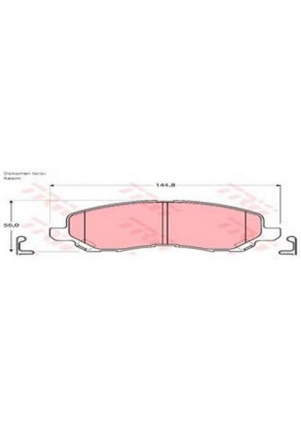 Ön Balata Lancer Sedan 03 Sportback 08 Galant 97-04 C4 1.6hdi 1.8hdi 12 P4008 12 18051