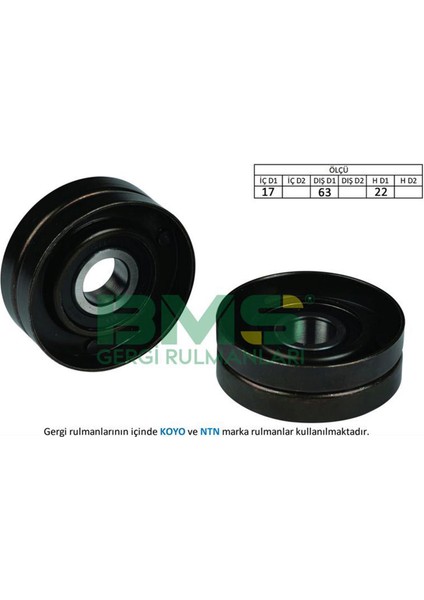 Alternatör Gergi Rulmani Astra G-H-J-Corsa D-Insignia-Meriva-Vectra C-Zafira-Cruze 1.6-1.8 18051